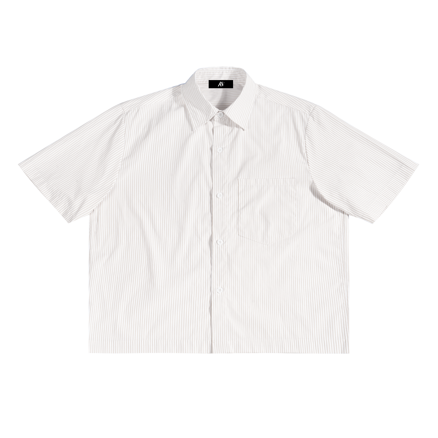 Oversized Vertical Stripe Boxy Shirt