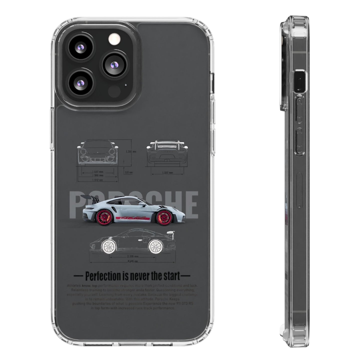 Porsche GT3RS Graphic Clear Case